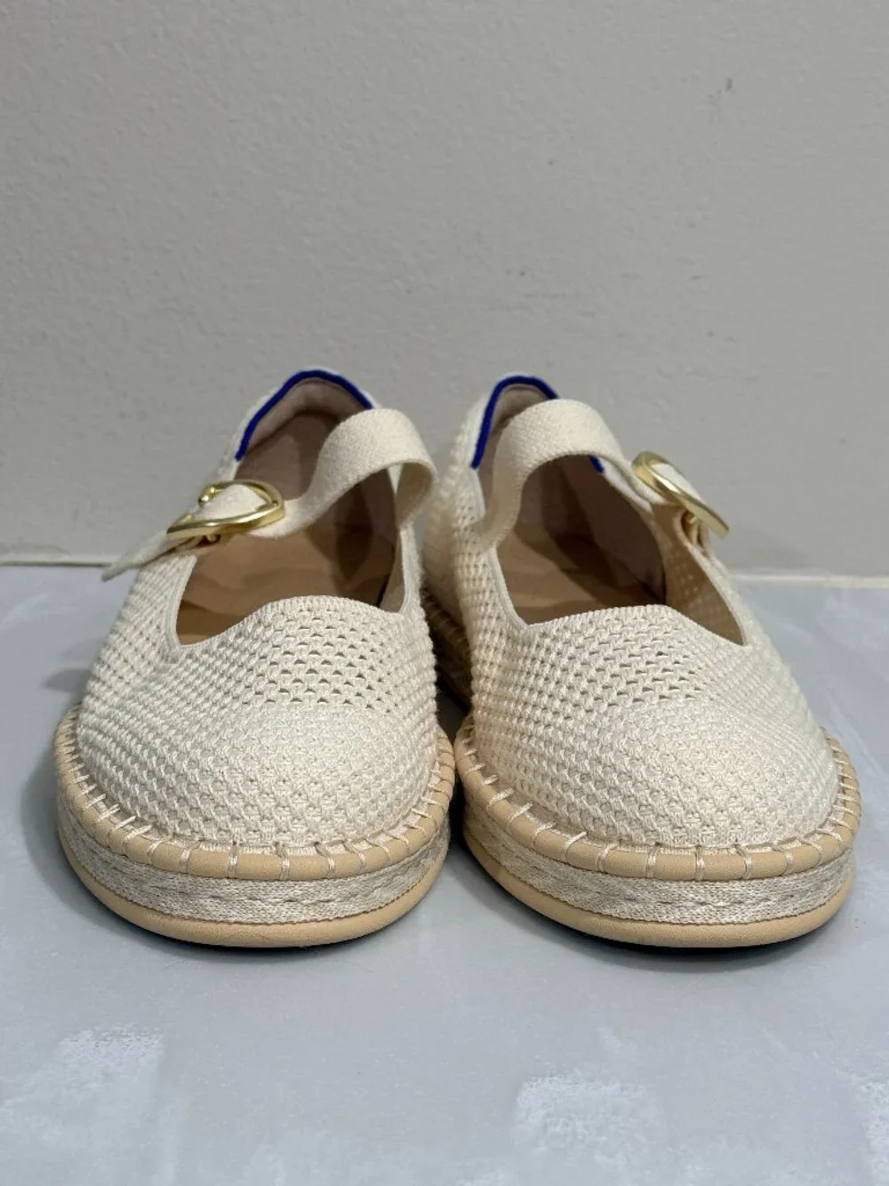 Rothy's The Espadrille Mary Jane Flats in Jasmine sz 11.5